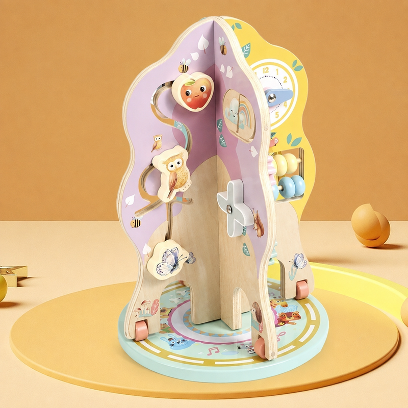Wooden Multi-Activity Learning Tree/Chest