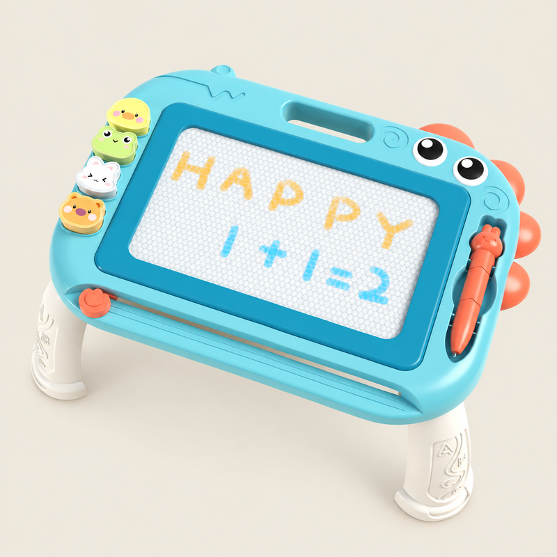 Kids' Drawing Board with Table Leg Option on warm neutral background