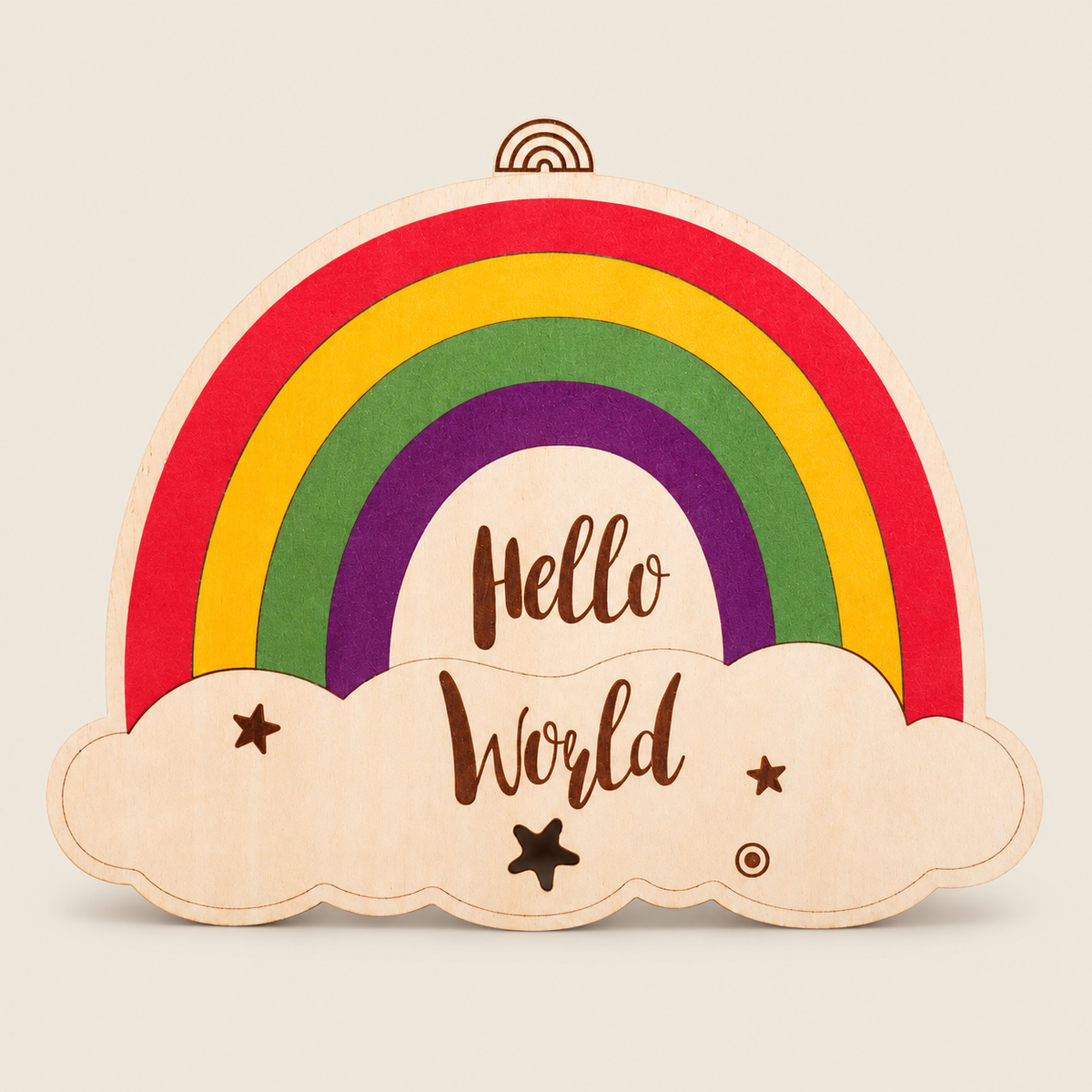 1 to 12 Month Commemorative Plaque on warm neutral background